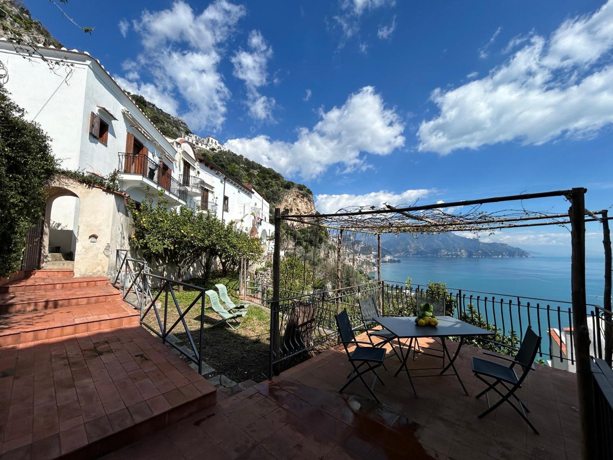 Amalfi 51 Con Vista Mare, Giardino E Terrazze Villa Conca dei Marini Ngoại thất bức ảnh