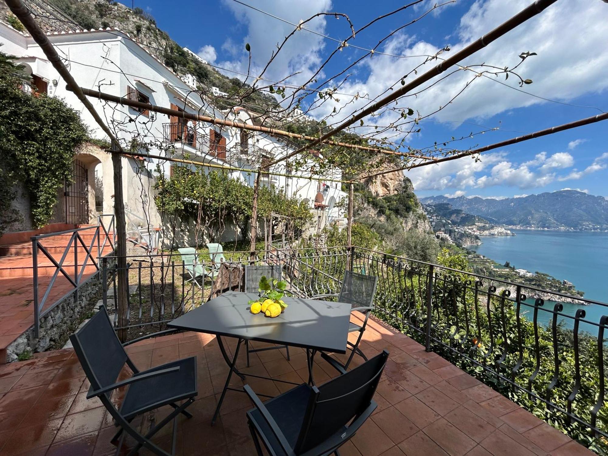 Amalfi 51 Con Vista Mare, Giardino E Terrazze Villa Conca dei Marini Ngoại thất bức ảnh